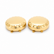 18 carati Oro giallo, Copri Bottoni - Made in Italy - Handmade