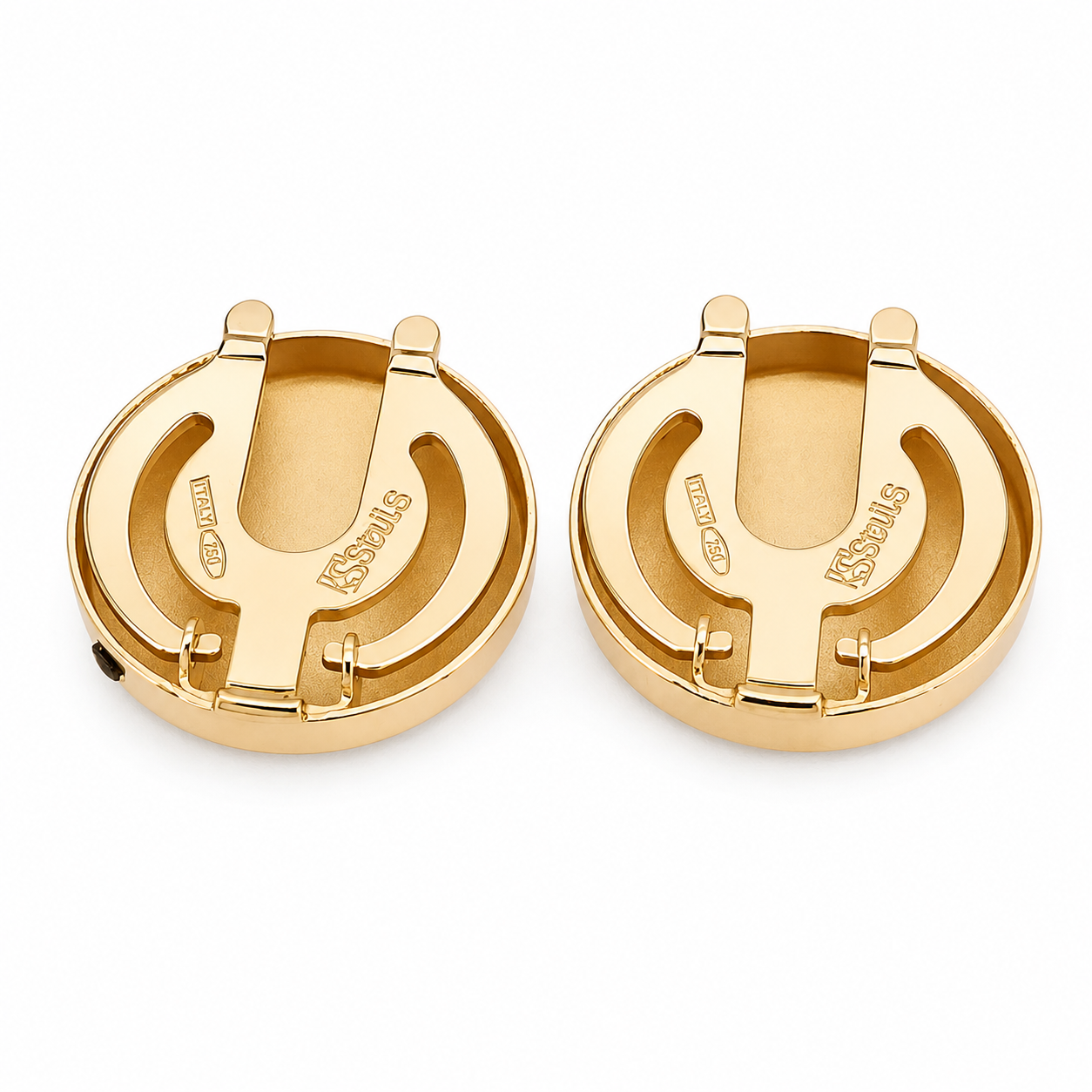 18 carati Oro giallo, Copri Bottoni - Made in Italy - Handmade