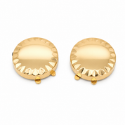 18 carati Oro giallo, Copri Bottoni - Made in Italy - Handmade