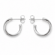 Orecchini - 18 carati Oro bianco - 0.08ct. tw. Diamante (Naturale) - Made in Italy - Handmade