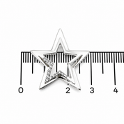 Ciondolo - 18 carati Oro bianco - Diamante (Naturale) - Made in Italy - Handmade