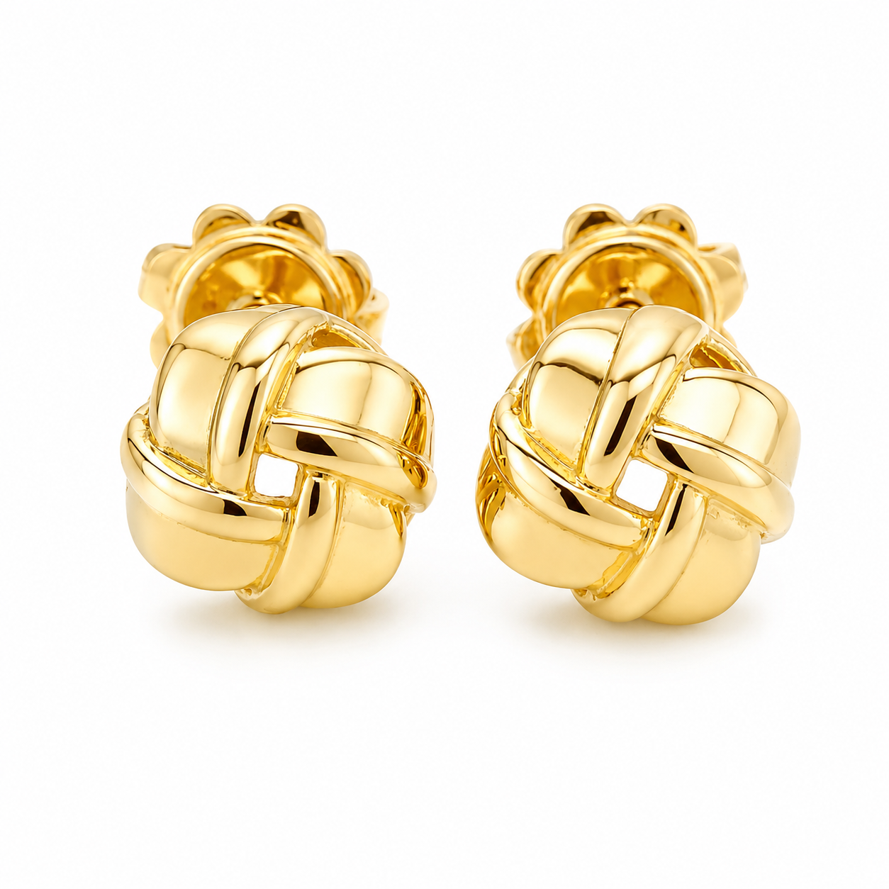 Orecchini - 18 carati Oro giallo - Made in Italy - Handmade