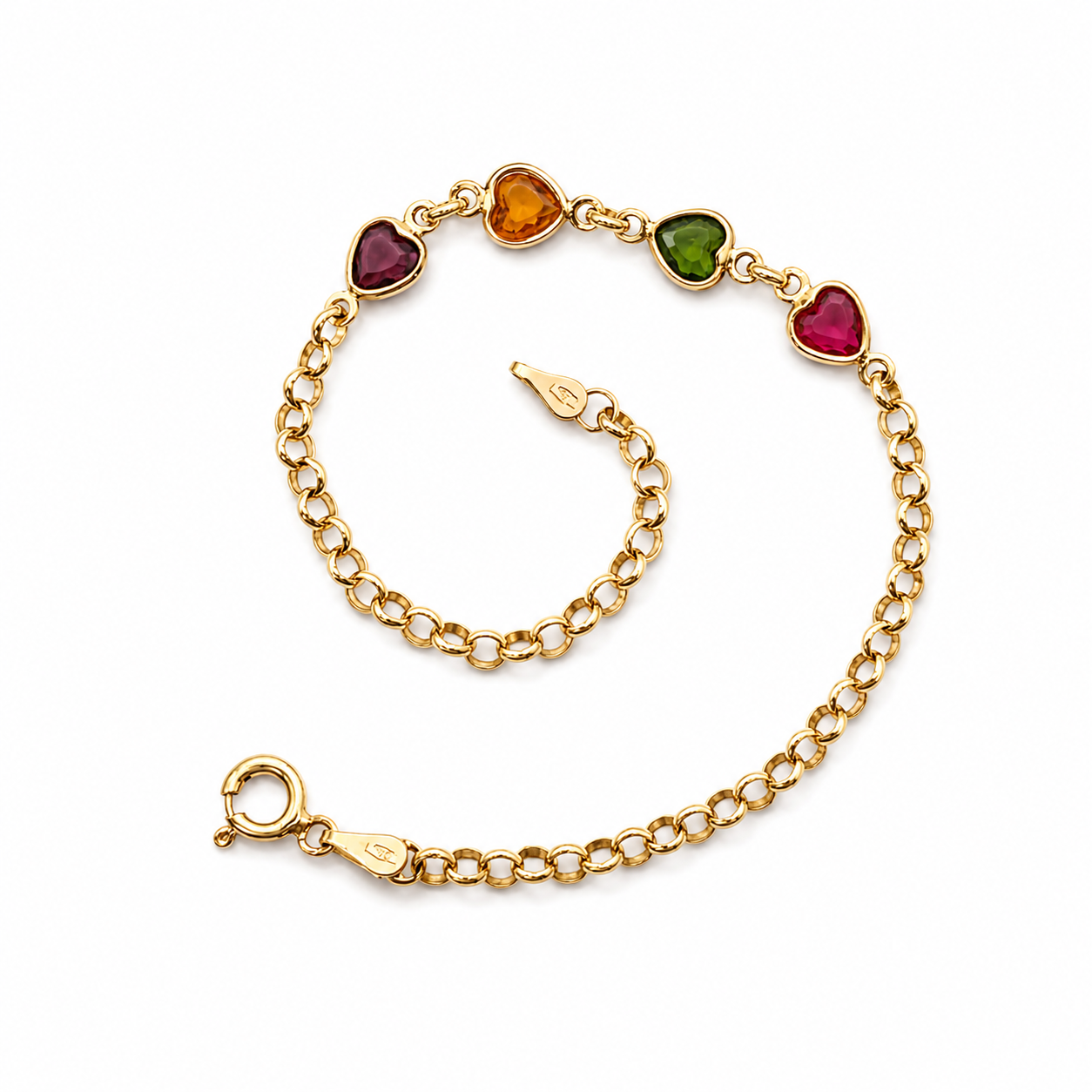 Bracciale - 18 carati Oro giallo - 3.00ct. tw. Tormalina - Handmade - Made in Italy
