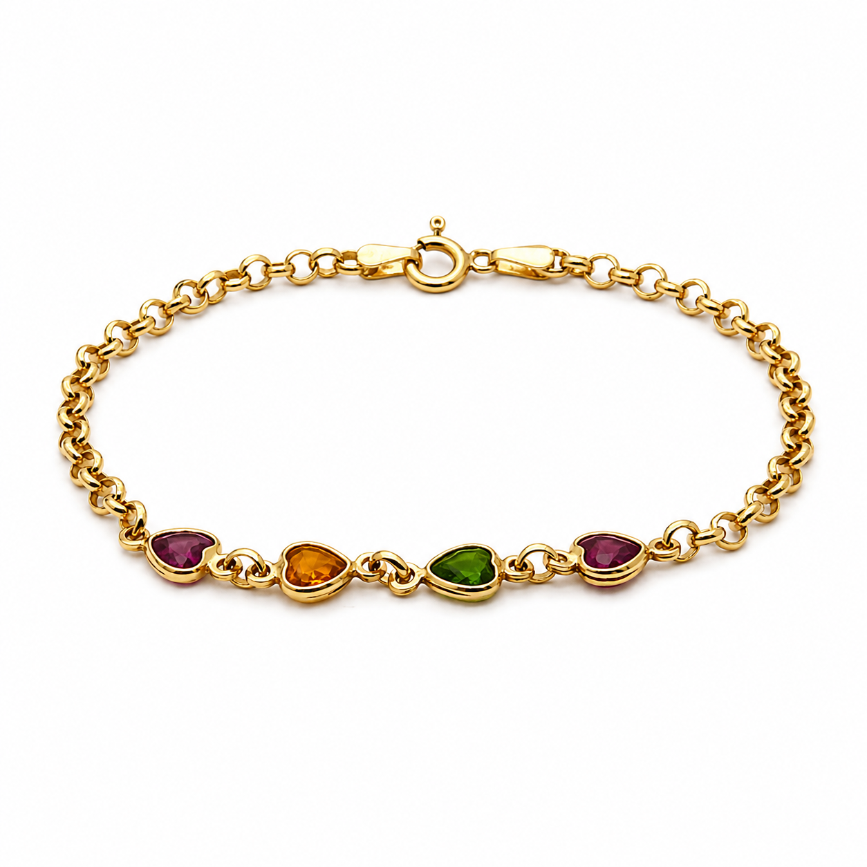Bracciale - 18 carati Oro giallo - 3.00ct. tw. Tormalina - Handmade - Made in Italy