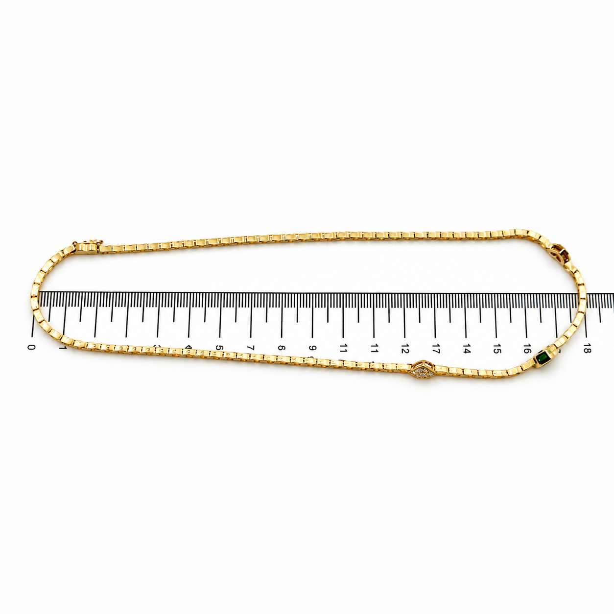 Collana con ciondolo - 18 carati Oro giallo - 1.82ct. tw. Smeraldo - Diamante - Made in Italy - Handmade