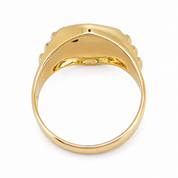 Anello - 18 carati Oro giallo, Oro rosa, Oro bianco - 0.10ct. tw. Zaffiro - Made in Italy - Handmade