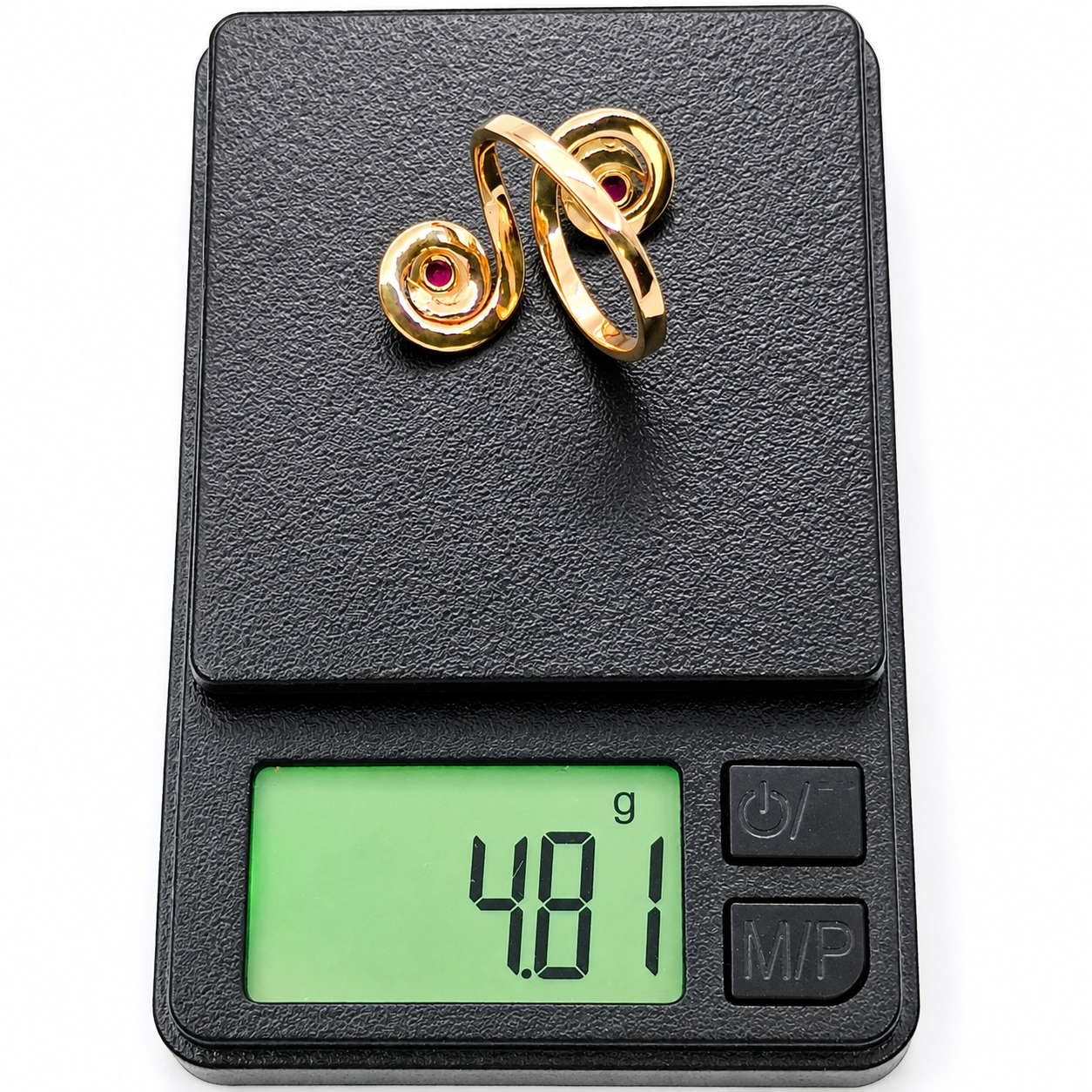 Anello - 18 carati Oro giallo - 0.44ct. tw. Rubino - Made in Italy - Handmade