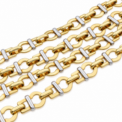 Collana - 18 carati Oro giallo, Oro bianco - Made in Italy