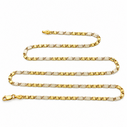Collana - 18 carati Oro giallo, Oro bianco - Made in Italy - Handmade