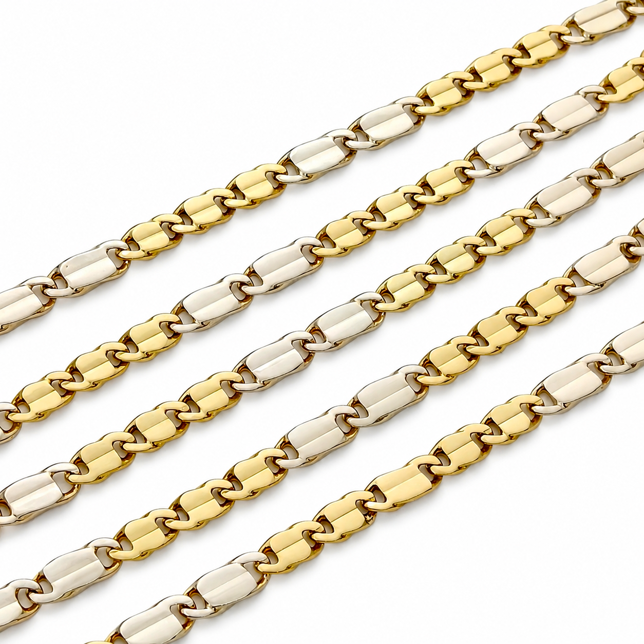 Collana - 18 carati Oro giallo, Oro bianco - Made in Italy - Handmade