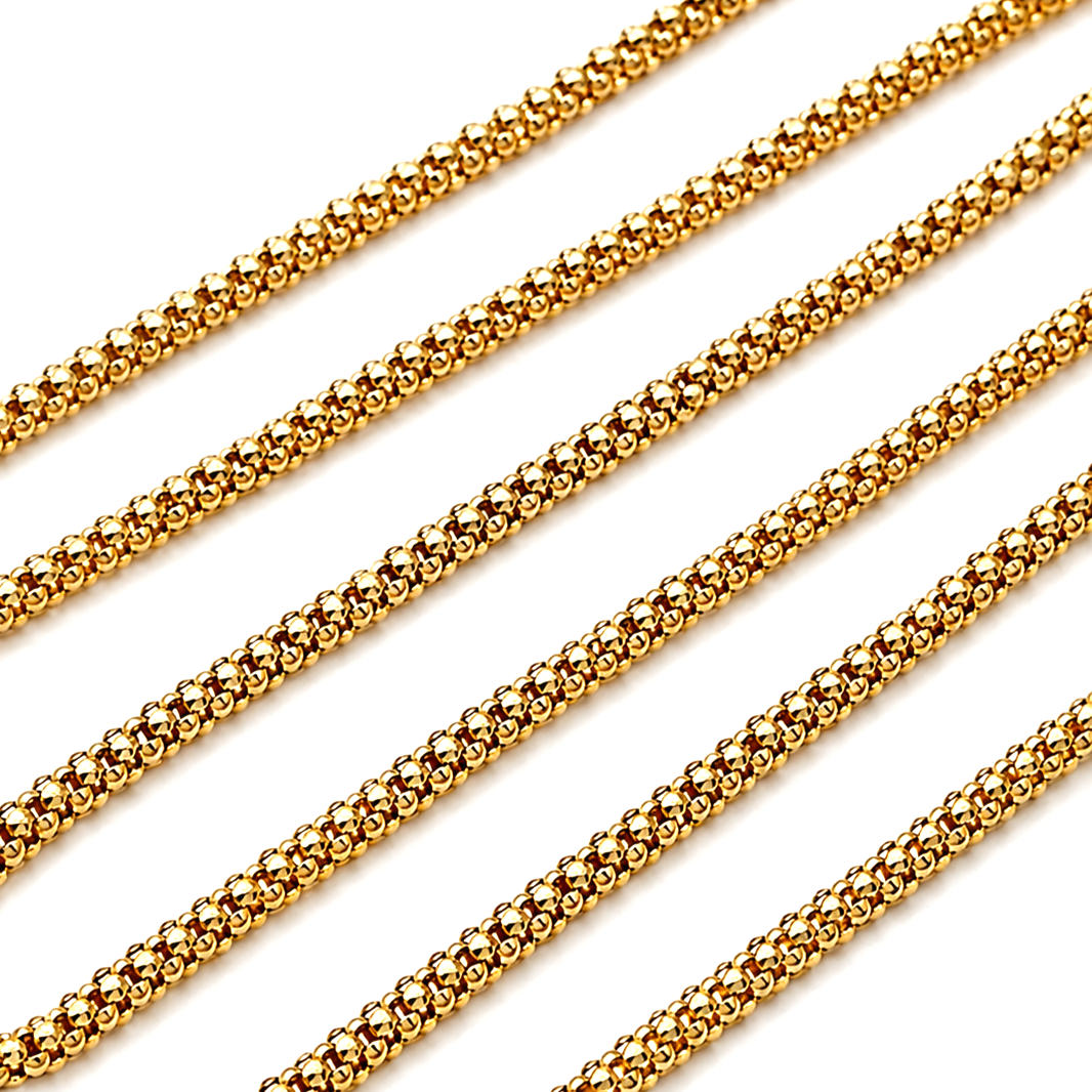 Collana - 18 carati Oro giallo - Made in Italy - Handmade