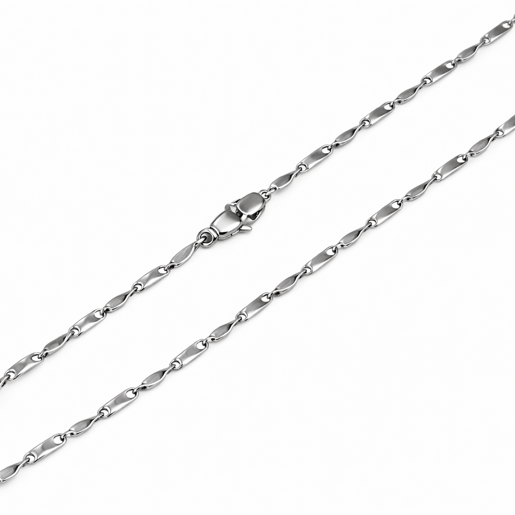 Collana con ciondolo - 18 carati Oro bianco