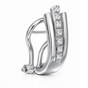 Orecchini - 18 carati Oro bianco - 0.14ct. tw. Diamante (Naturale)