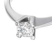 Anello - 18 carati Oro bianco - 0.40ct. tw. Diamante (Naturale)