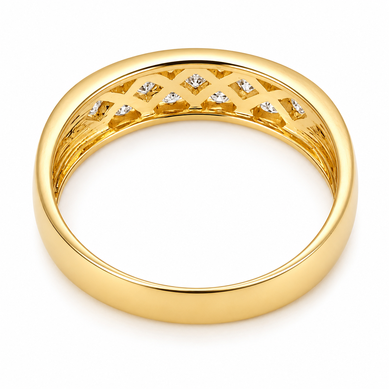Anello - 18 carati Oro giallo - 0.31ct. tw. Diamante (Naturale) - Made in Italy - Handmade
