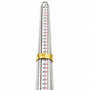 Anello - 18 carati Oro bianco, Oro giallo - 0.06ct. tw. Diamante (Naturale) - Made in Italy - Handmade