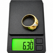 Anello - 18 carati Oro bianco, Oro giallo - 0.06ct. tw. Diamante (Naturale) - Made in Italy - Handmade