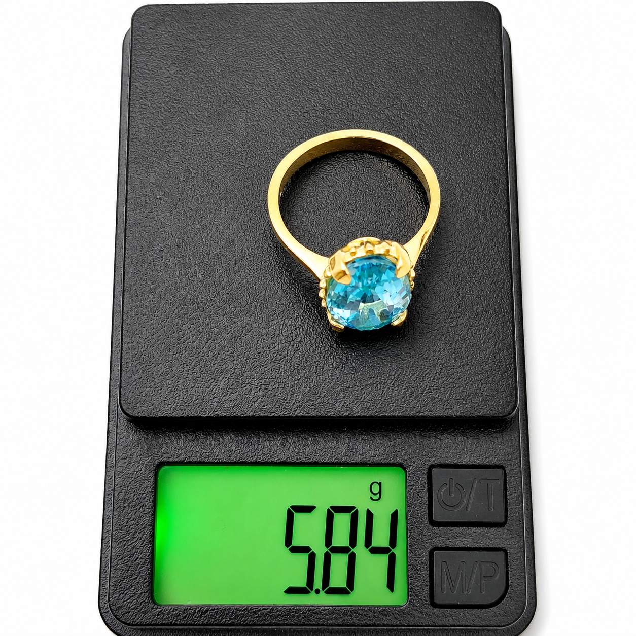 Anello - 18 carati Oro giallo - 5.00ct. tw. Topazio - Made in Italy - Handmade