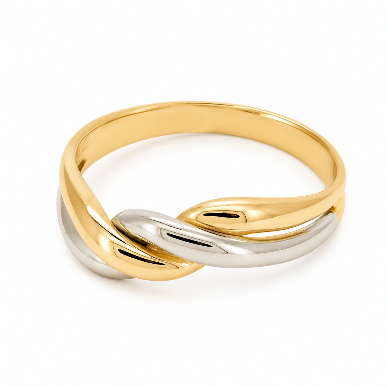 Anello - 18 carati Oro bianco, Oro giallo - Made in Italy - Handmade
