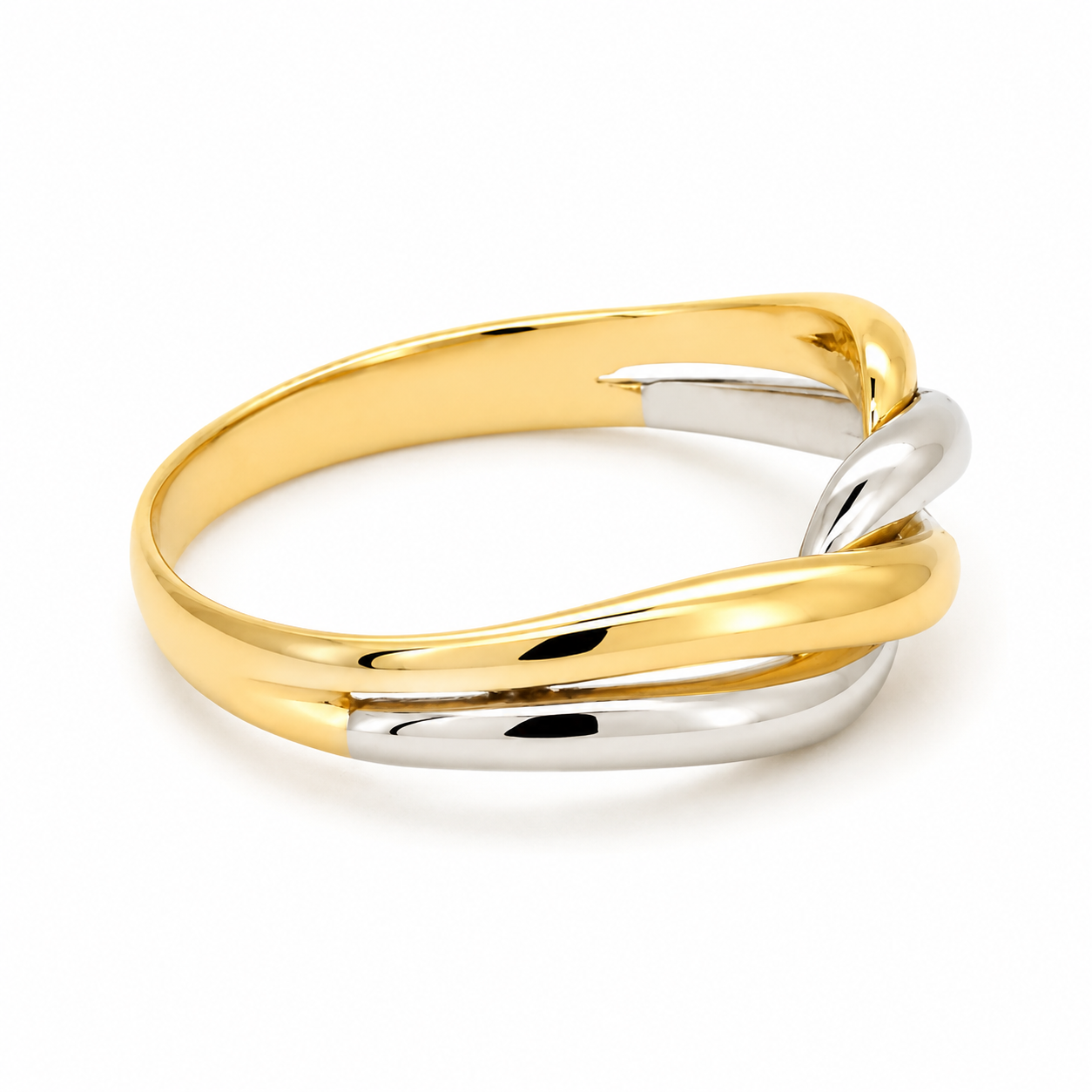 Anello - 18 carati Oro bianco, Oro giallo - Made in Italy - Handmade