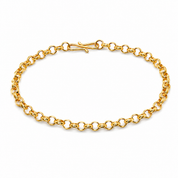 Bracciale - 18 carati Oro giallo - Made in Italy - Handmade