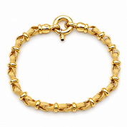 Bracciale - 18 carati Oro giallo Zaffiro - Made in Italy - Handmade