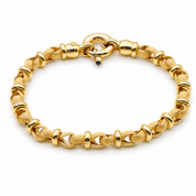 Bracciale - 18 carati Oro giallo Zaffiro - Made in Italy - Handmade
