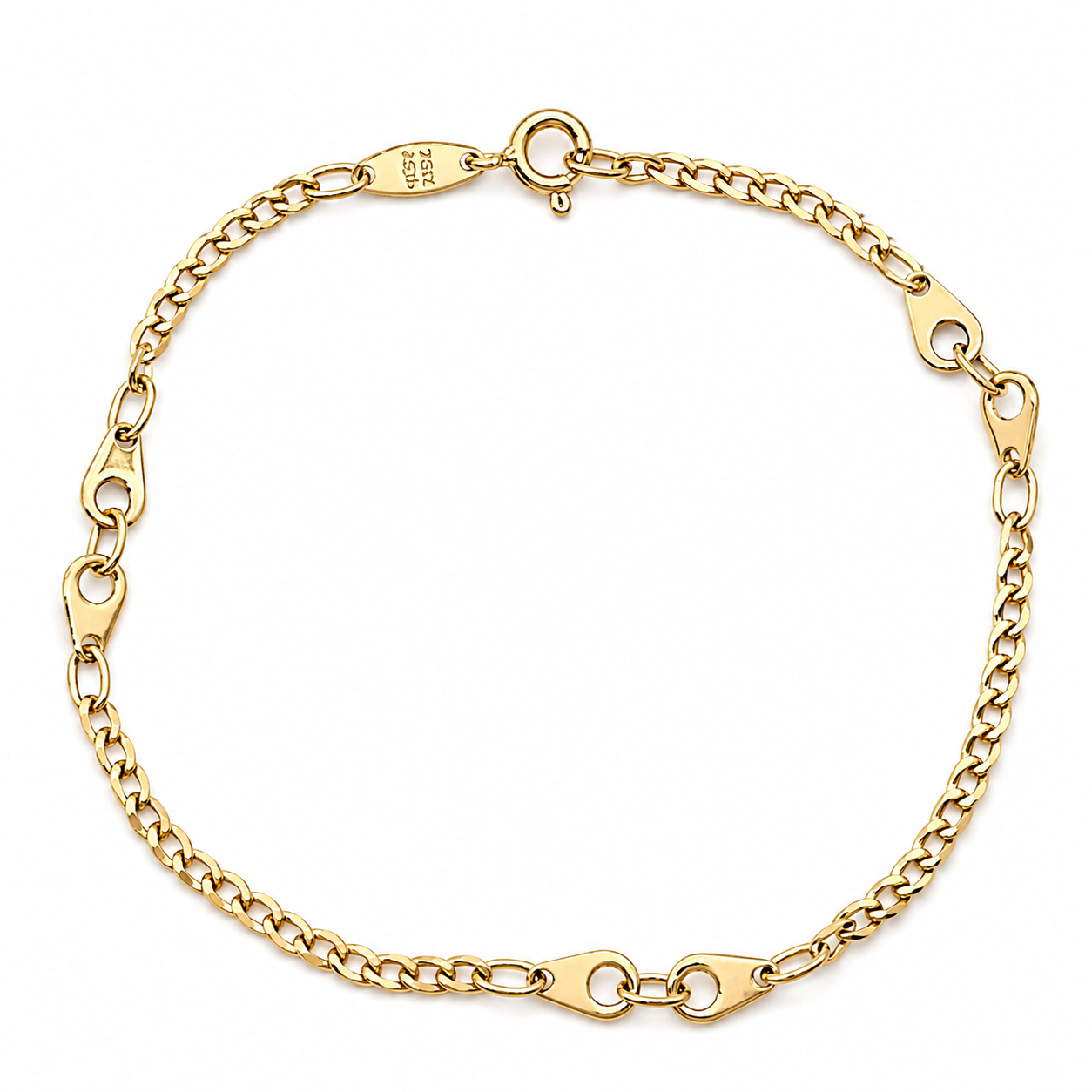 Bracciale - 18 carati Oro giallo - Made in Italy - Handmade