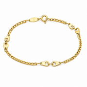 Bracciale - 18 carati Oro giallo - Made in Italy - Handmade