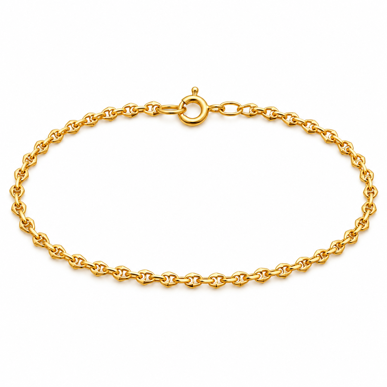Bracciale - 18 carati Oro giallo - Made in Italy - Handmade