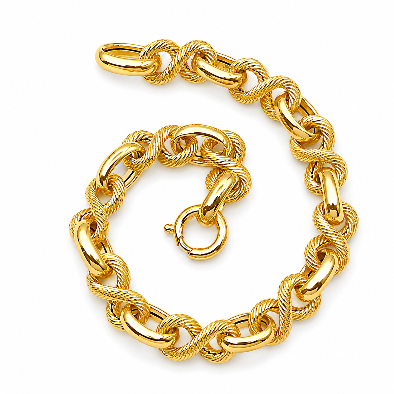 Bracciale - 18 carati Oro giallo - Made in Italy - Handmade
