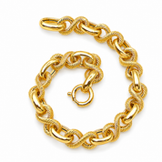 Bracciale - 18 carati Oro giallo - Made in Italy - Handmade