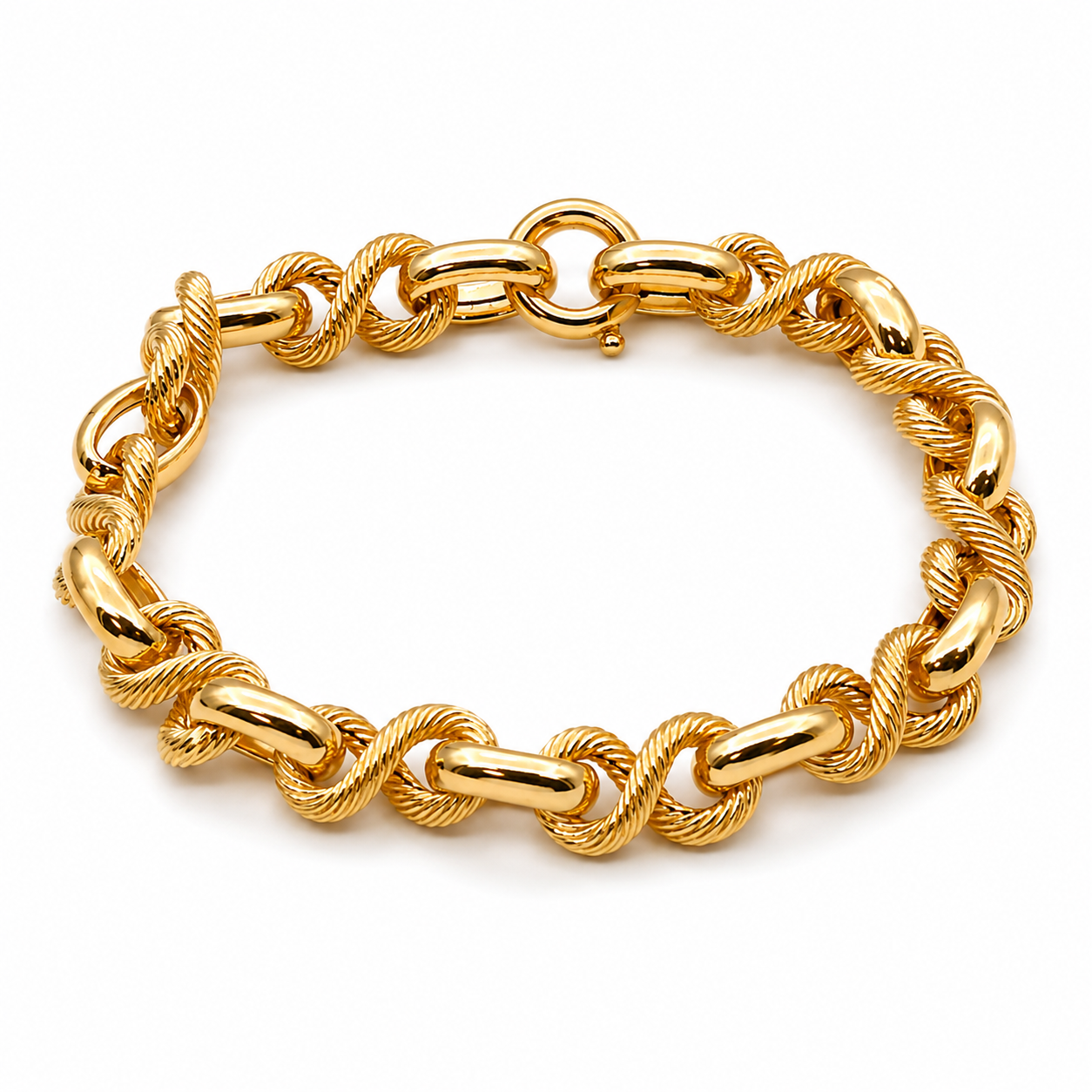 Bracciale - 18 carati Oro giallo - Made in Italy - Handmade