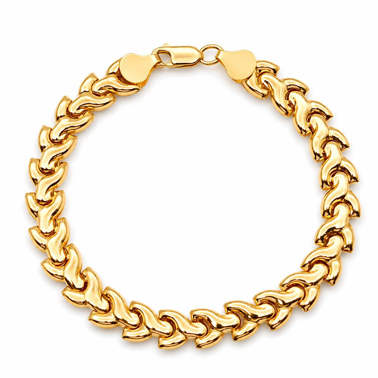 Bracciale - 18 carati Oro giallo - Made in Italy - Handmade