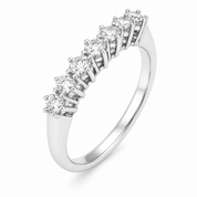 Anello - 18 carati Oro bianco - 0.56ct. tw. Diamante (Naturale) - Made in Italy - Handmade