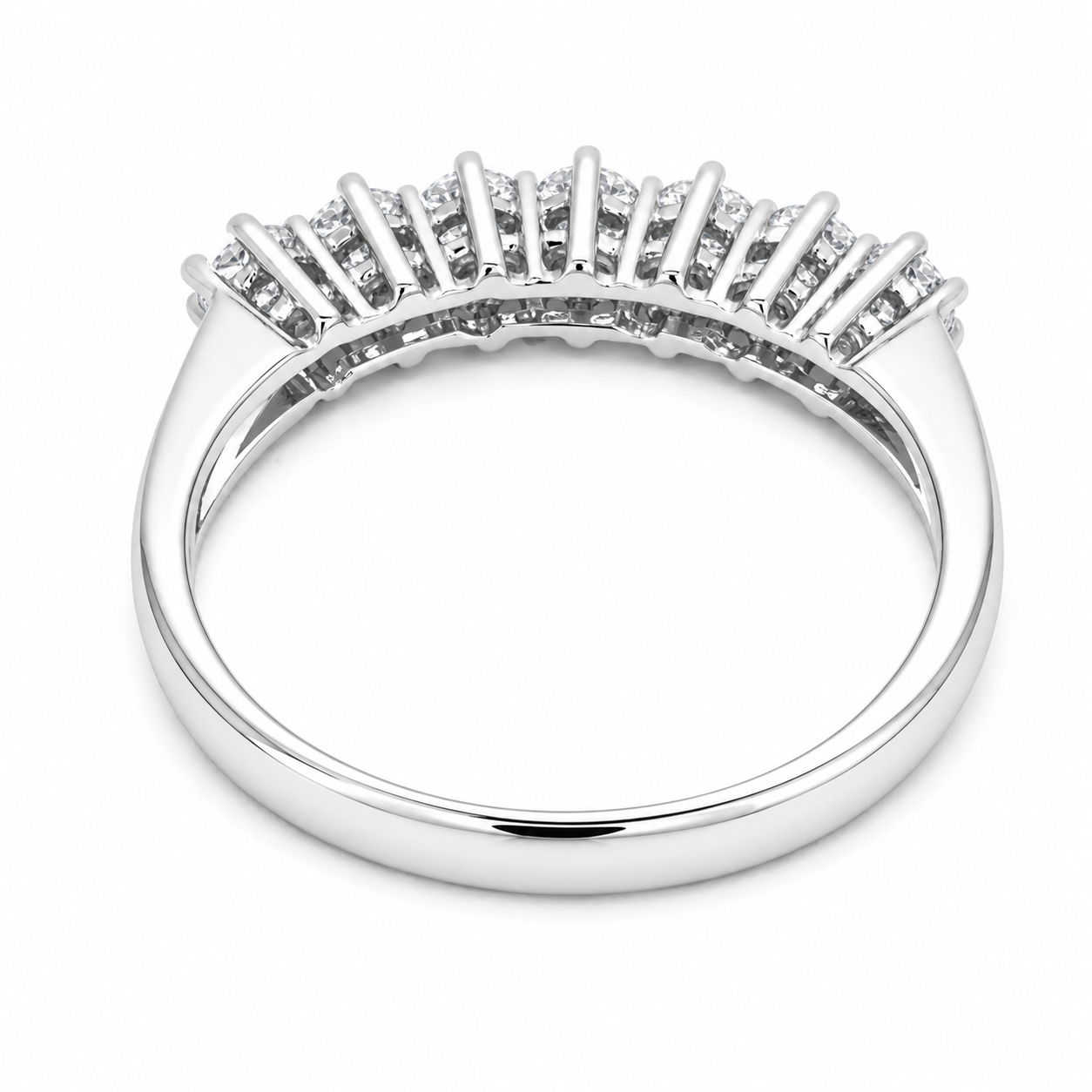 Anello - 18 carati Oro bianco - 0.56ct. tw. Diamante (Naturale) - Made in Italy - Handmade