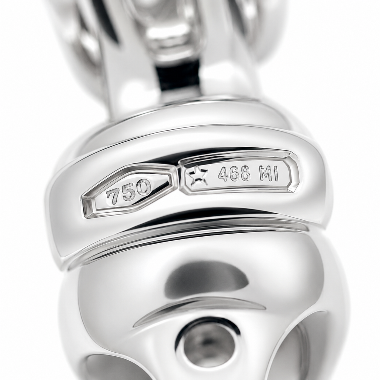 Collana - 18 carati Oro bianco Perla - Made in Italy - Handmade