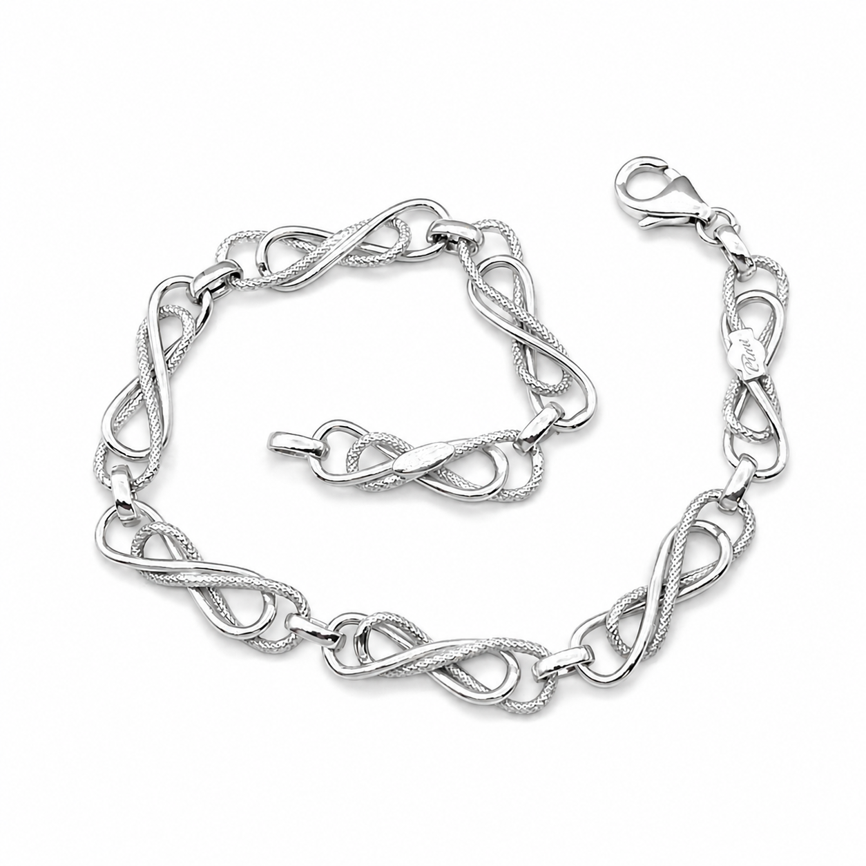 Bracciale - 18 carati Oro bianco - Made in Italy - Handmade