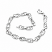 Bracciale - 18 carati Oro bianco - Made in Italy - Handmade