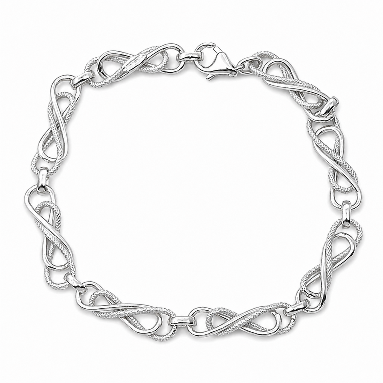 Bracciale - 18 carati Oro bianco - Made in Italy - Handmade
