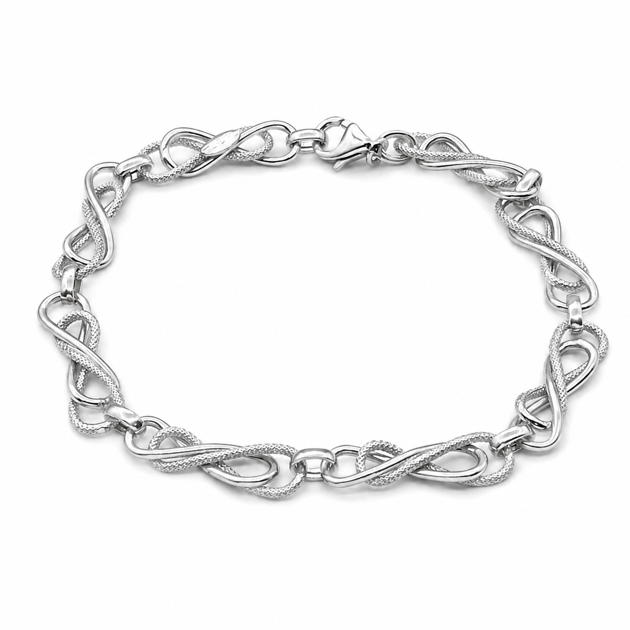 Bracciale - 18 carati Oro bianco - Made in Italy - Handmade