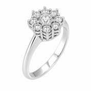 Anello - 18 carati Oro bianco - 1.25ct. tw. Diamante (Naturale) - Made in Italy - Handmade