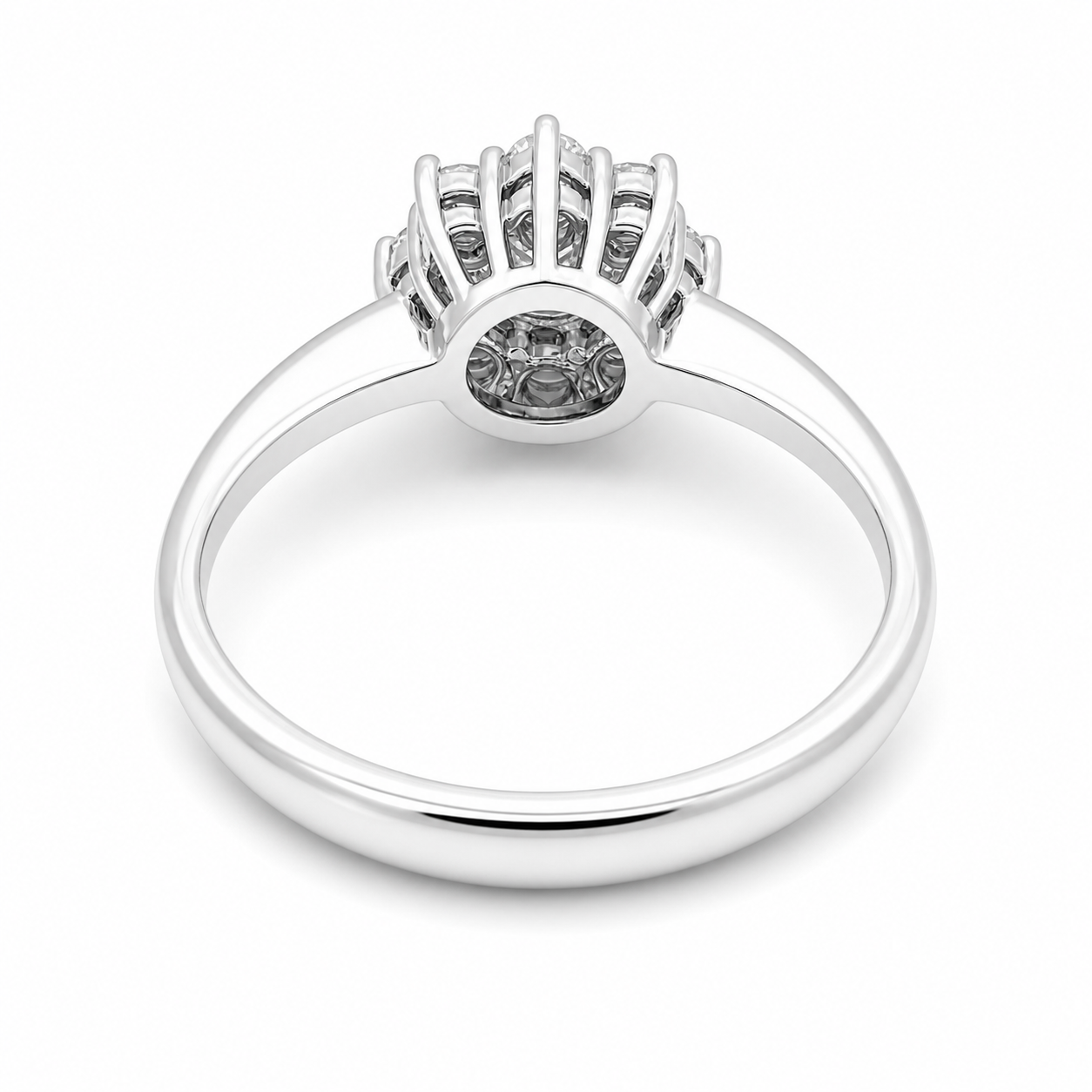 Anello - 18 carati Oro bianco - 1.25ct. tw. Diamante (Naturale) - Made in Italy - Handmade