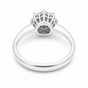 Anello - 18 carati Oro bianco - 1.25ct. tw. Diamante (Naturale) - Made in Italy - Handmade