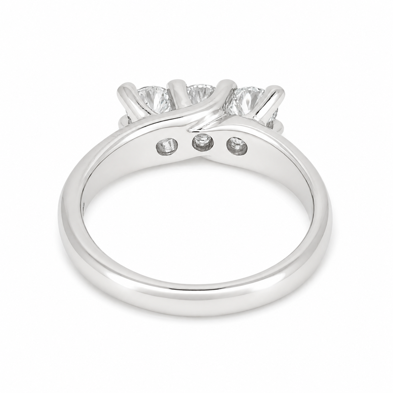 Anello - 18 carati Oro bianco - 0.90ct. tw. Diamante (Naturale) - Made in Italy - Handmade