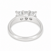 Anello - 18 carati Oro bianco - 0.90ct. tw. Diamante (Naturale) - Made in Italy - Handmade