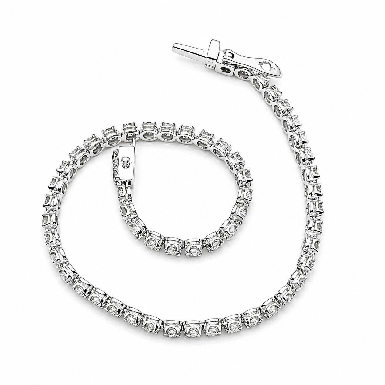 Bracciale - 18 carati Oro bianco - 2.00ct. tw. Diamante (Naturale) - Made in Italy - Handmade