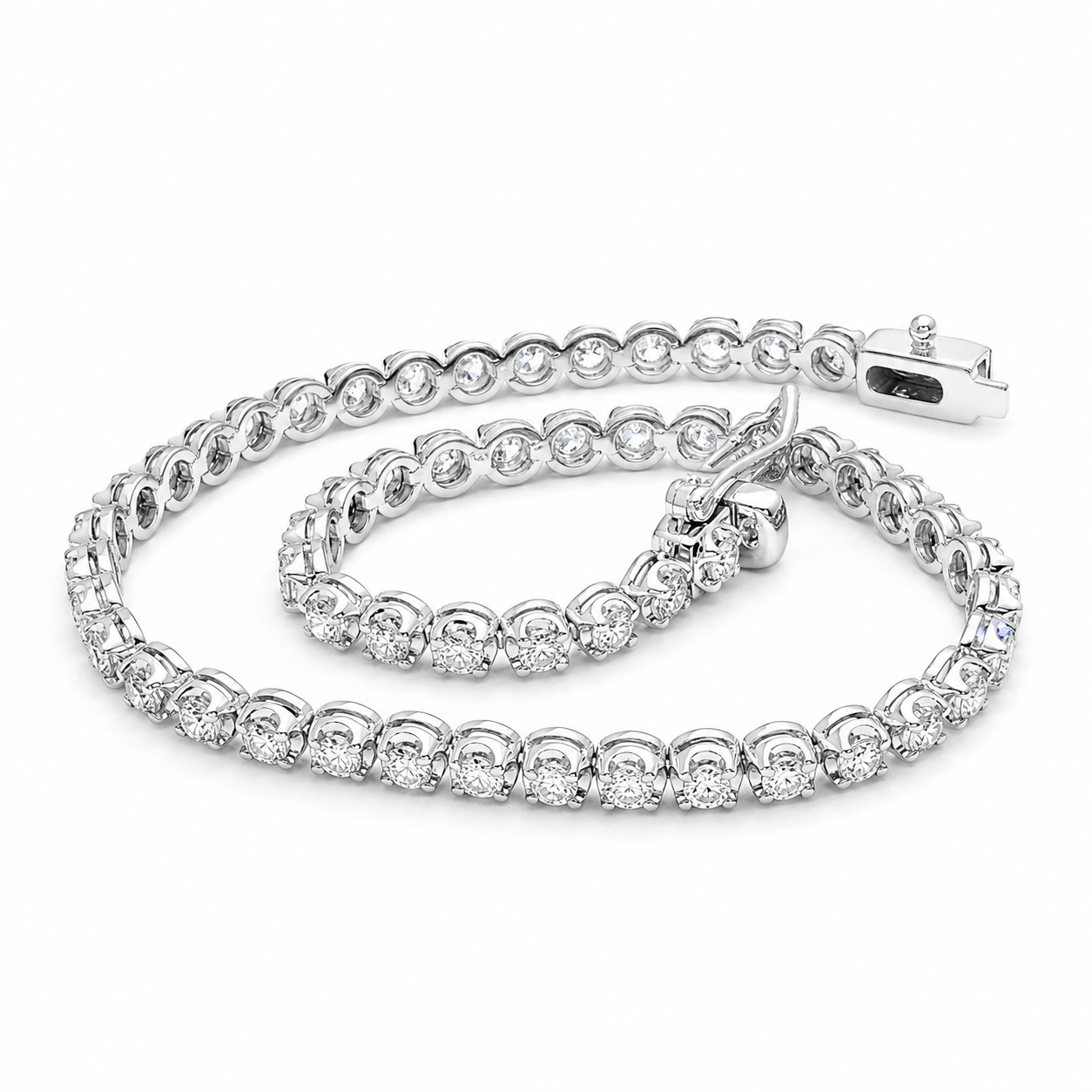 Bracciale - 18 carati Oro bianco - 2.00ct. tw. Diamante (Naturale) - Made in Italy - Handmade