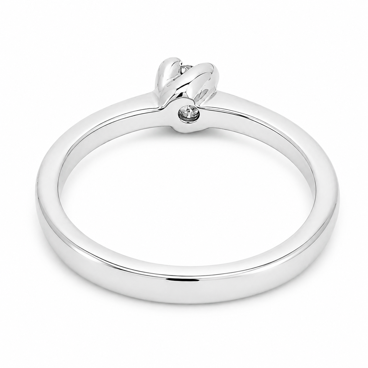 Anteprima  Anello - 18 carati Oro bianco - 0.09ct. tw. Diamante (Naturale) - Made in Italy