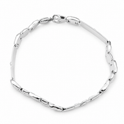 Bracciale - 18 carati Oro bianco - Made in Italy - Handmade